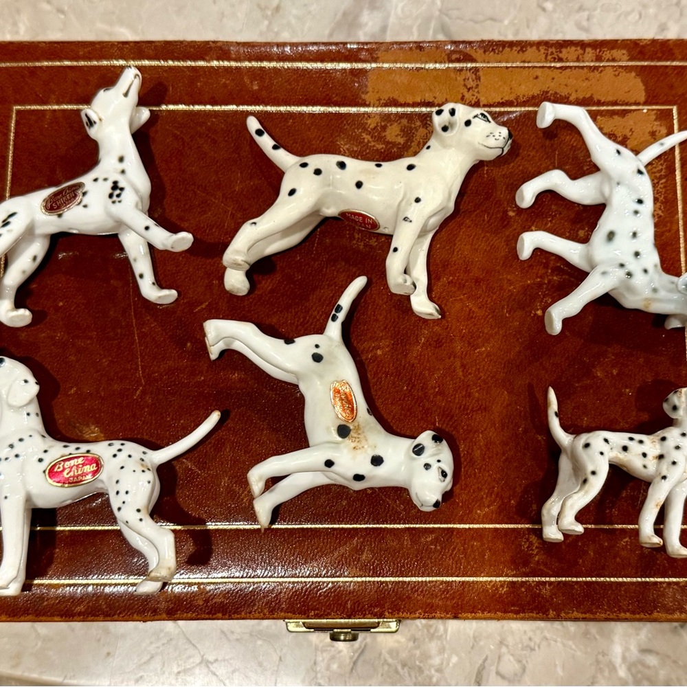 White and Black Dalmatian Dog Toys